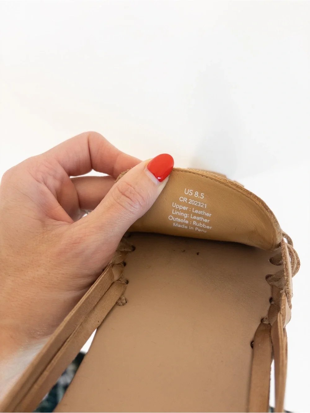 Nisolo Huarache Tan Woven Leather Leather Flats
